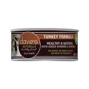 Daves Naturally Healthy Grain Free Turkey Canned Cat Food 5.5oz 24 Case Daves, daves, pet food, Naturally Healthy, turkey, Canned, Cat Food, gf, grain free